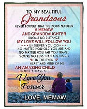Grandma Grandson beautiful MEMAW Fleece Blanket tile