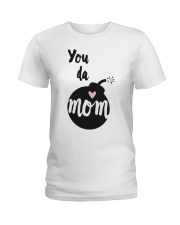 Husband wife you da mom Ladies T-Shirt tile