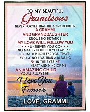 Grandma Grandson beautiful GRAMMI Large Fleece Blanket - 60" x 80" front