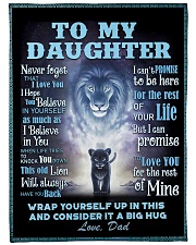 lion 2 Large Fleece Blanket - 60" x 80" front