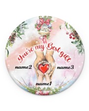 Best Gift Hands Ornament Christmas 5 Personalize Circle Ornament (Porcelain) tile