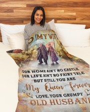 My Queen Forever DD010912DH Large Fleece Blanket - 60" x 80" aos-coral-fleece-blanket-60x80-lifestyle-front-05a