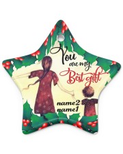 Best Gift Hands Ornament Christmas 7 Personalize Star Ornament (Porcelain) tile
