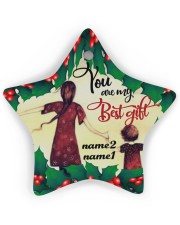 Best Gift Hands Ornament Christmas 7 Personalize Star Ornament (Wood) tile