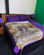My Queen Forever DD011611MA Customize Name Large Fleece Blanket - 60" x 80" aos-coral-fleece-blanket-60x80-lifestyle-front-01a