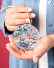 Life better 3 Ornament Christmas Personalize Circle ornament - single (porcelain) aos-circle-ornament-single-porcelain-lifestyles-01