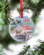 Life better 3 Ornament Christmas Personalize Circle ornament - single (porcelain) aos-circle-ornament-single-porcelain-lifestyles-07