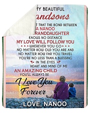 Grandma Grandson beautiful NANOO Sherpa Fleece Blanket tile