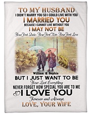 To My Husband DD011607MA Blanket Customize Name Large Fleece Blanket - 60" x 80" front