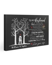 To My Husband DD011501DH Customize Name 30x20 Gallery Wrapped Canvas Prints front