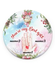 Best Gift Hands Ornament Christmas 4 Personalize Circle Ornament (Porcelain) tile