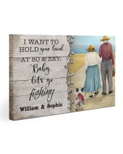 Baby Let's Go Fishing DD011503DH Customize Name 30x20 Gallery Wrapped Canvas Prints front