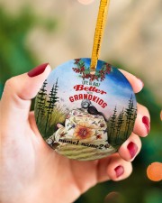Life better Christmas Personalize Circle ornament - single (porcelain) aos-circle-ornament-single-porcelain-lifestyles-09