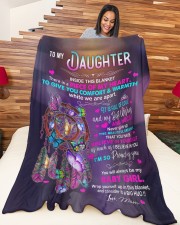 Piece Of My Heart DD010606MA Large Fleece Blanket - 60" x 80" aos-coral-fleece-blanket-60x80-lifestyle-front-04a