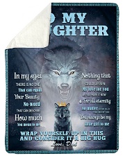 To my daughter big hug Sherpa Fleece Blanket tile