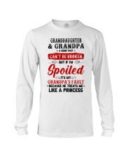 Grandpa Granddaughter cant be breaken Long Sleeve Tee tile
