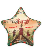 Best Gift Ornament Christmas Personalize Star Ornament (Porcelain) tile