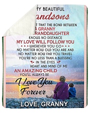 Grandma Grandson beautiful GRANNY Sherpa Fleece Blanket tile