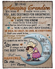 My dear amazing grandson Large Fleece Blanket - 60" x 80" front