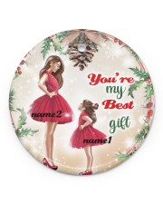 Best Gift Ornament Christmas 3 Personalize Circle Ornament (Porcelain) tile