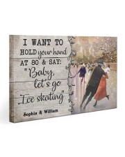 Lets Go Ice Skating DD010802DH Customize Name 30x20 Gallery Wrapped Canvas Prints front