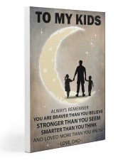 To my kids girl and boy 2 Gallery Wrapped Canvas Prints tile