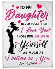To my daughter believe Fleece Blanket tile