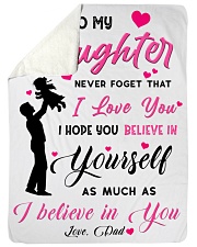 To my daughter believe Sherpa Fleece Blanket tile