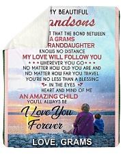 Grandma Grandson beautiful GRAMS Sherpa Fleece Blanket tile