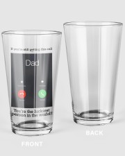 The Luckiest call Dad2 Pint Glass tile