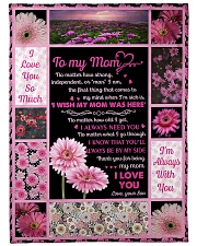 My mom Large Fleece Blanket - 60" x 80" front