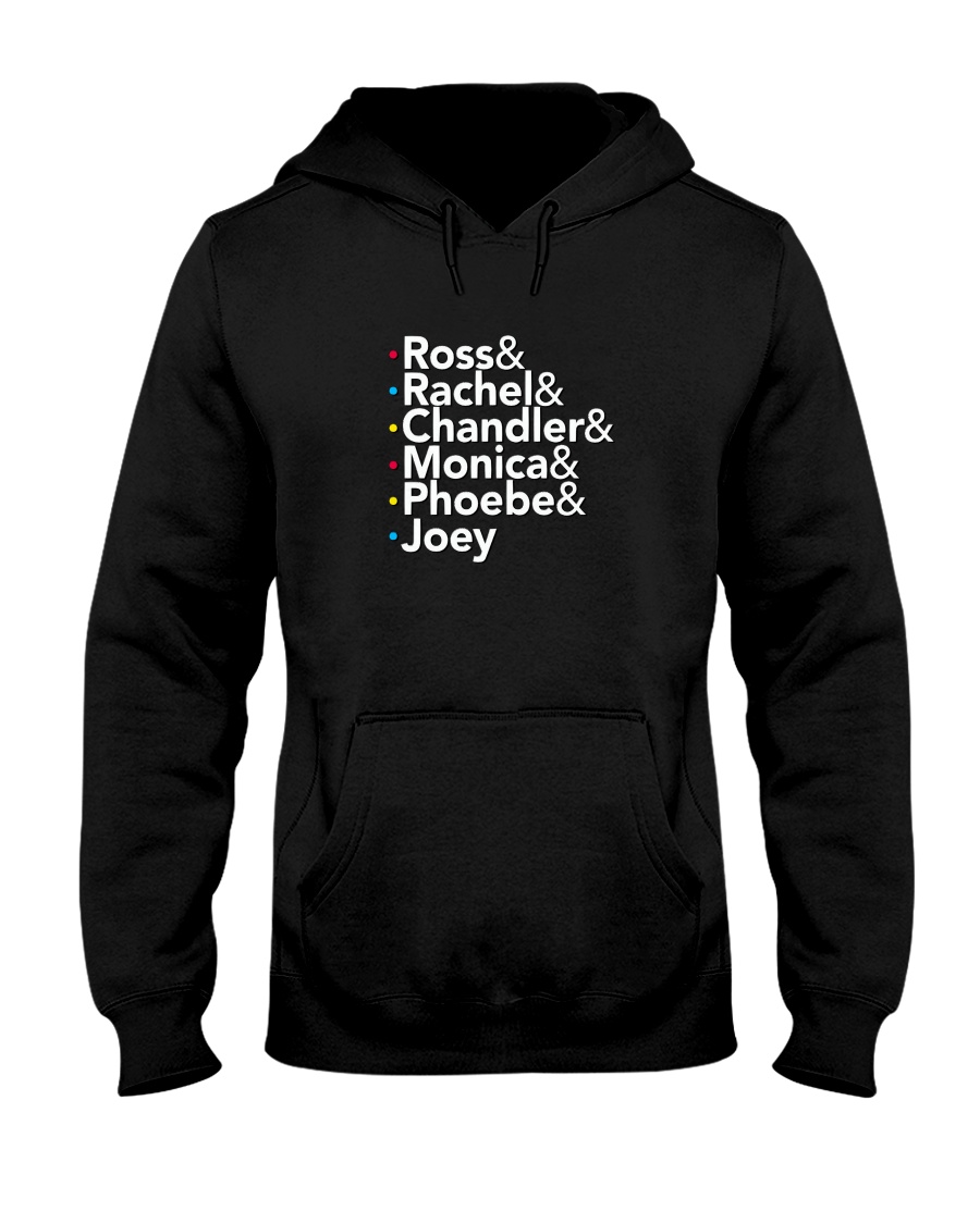 Friends 'Ross Rachel Chandler Monica Phoebe Joey' Hooded Sweatshirt