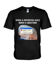 When a reporter V-Neck T-Shirt tile