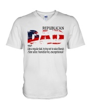 dad1 V-Neck T-Shirt tile
