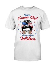 Just a Trump Girl October Classic T-Shirt front