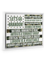 Let's Go Brandon Floating Framed Canvas Prints White tile