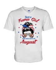 Just a Trump Girl August V-Neck T-Shirt tile