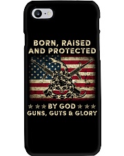 Born Raised And Protected Shirt Phone Case tile