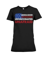 UNVACCINATED UNAFRAID Premium Fit Ladies Tee tile