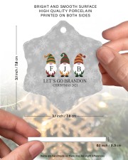 fjb ornament Snowflake ornament - single (porcelain) custom-snowflake-ornament-single-porcelain-lifestyle-02