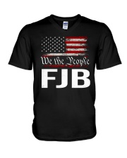 we the people fjb V-Neck T-Shirt tile