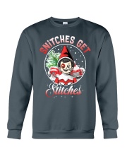 Snitches get stitches Crewneck Sweatshirt tile