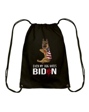 German Shepard hates Biden Drawstring Bag tile