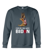 German Shepard hates Biden Crewneck Sweatshirt tile