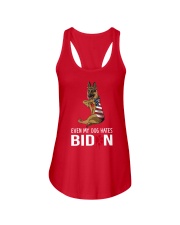 German Shepard hates Biden Ladies Flowy Tank tile