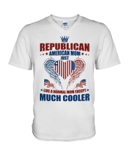 Republican American mom V-Neck T-Shirt tile