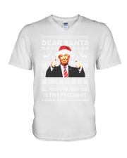 Dear Santa V-Neck T-Shirt tile