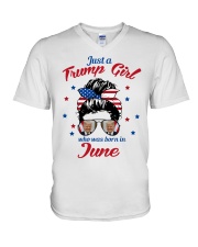 Just a Trump Girl June V-Neck T-Shirt tile