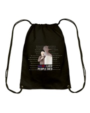 Biden lied Drawstring Bag tile