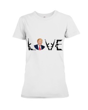 Love Trump Sticker Premium Fit Ladies Tee tile